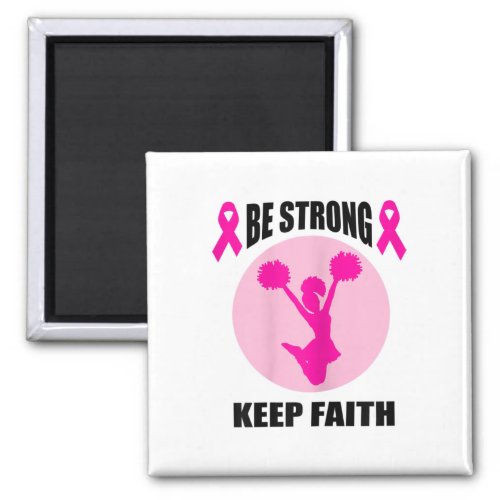 Cheerleader Breast Cancer Awareness  Magnet