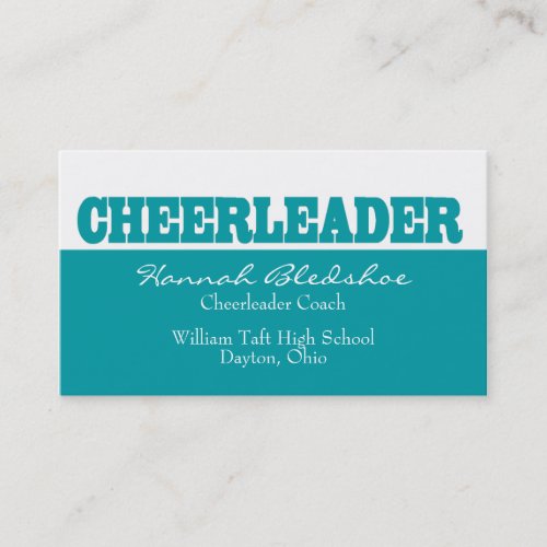Cheerleader Business Card