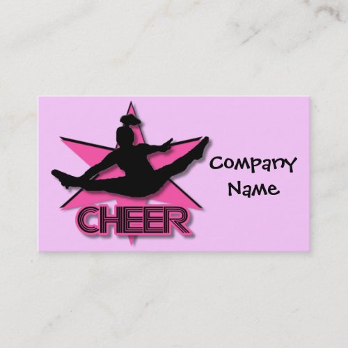Cheerleader Business Card Template