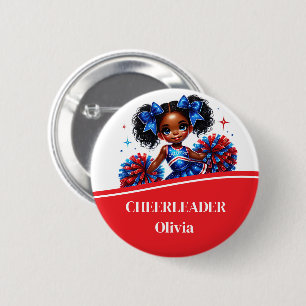 Cheerleader Button Pin