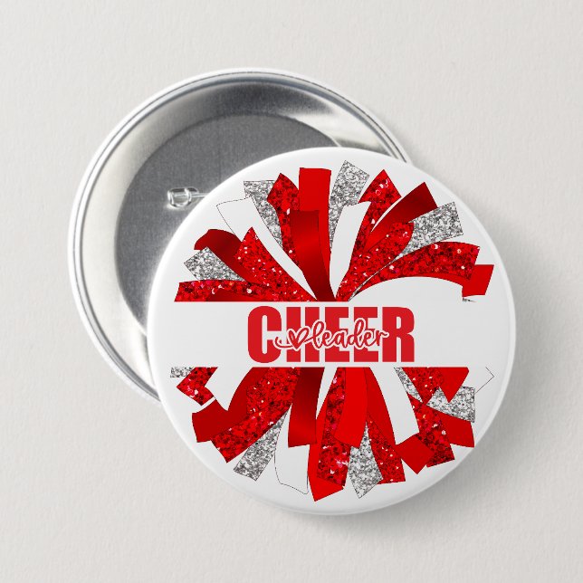 Cheerleader Button Pin (Front & Back)