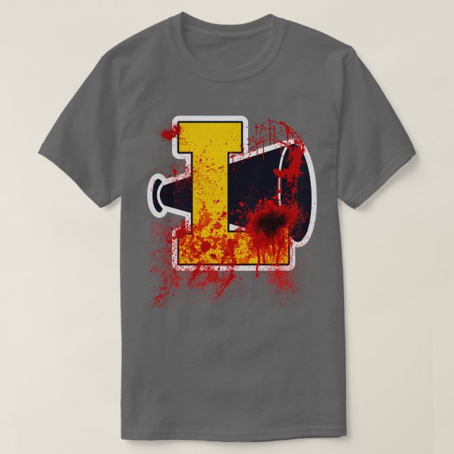 Cheerleader Camp Bloody Pom Poms T-Shirt (Design Front)