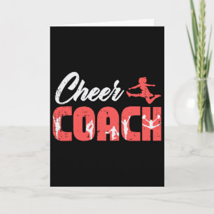 Cheerleader Cheer Coach Cheerleading Team Trainer  Card