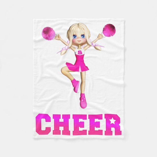 Cheerleader Cheer Fleece Blanket (Front)