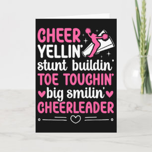 Cheerleader Cheerleading Cheer Card