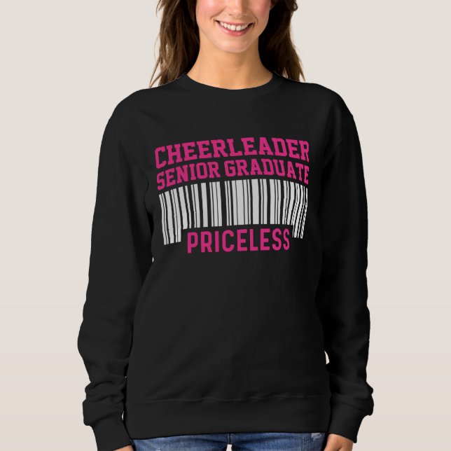 Cheerleader Cheerleading Cheering Senior Graduatio Sweatshirt (Front)