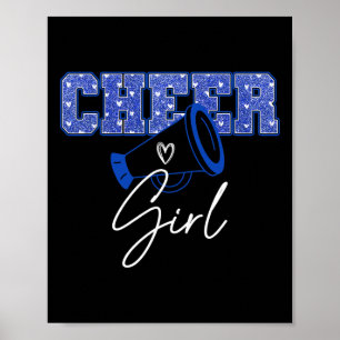 Cheerleader Cheerleading Girl Sport Team Cheer Squ Poster