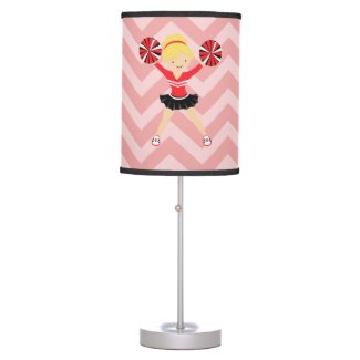 Cheerleader, choose your own background color table lamp