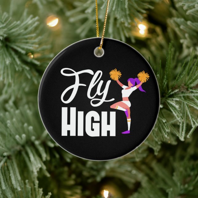 Cheerleader Christmas Ornament Cheerleading Favor (Tree)