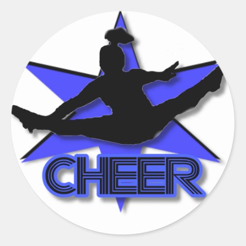 Cheerleader Classic Round Sticker