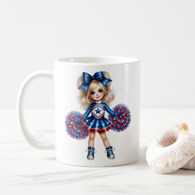 Cheerleader  Coffee Mug (With Donut)