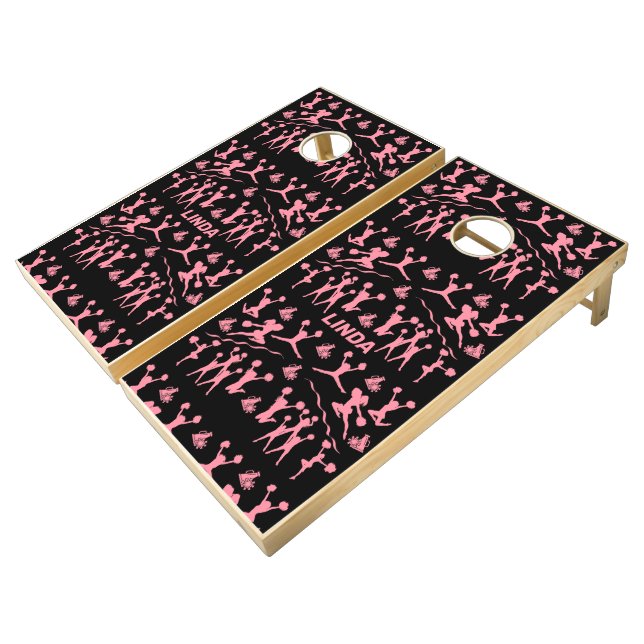 Cheerleader Cornhole Set (Angled)