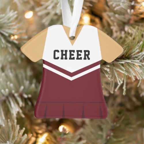Cheerleader Custom Uniform Color Ornament