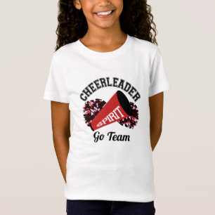 Cheerleader Customizable Red T-Shirt
