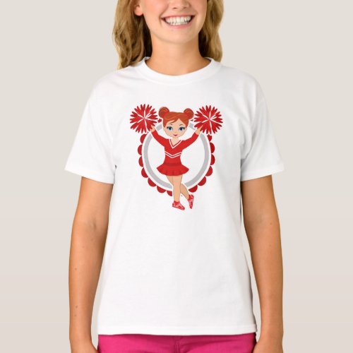 Cheerleader _ Cute Red Redhead Cheer T_Shirt