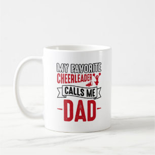 Cheerleader Dad Vintage Engraving Shirt Design_1 Coffee Mug
