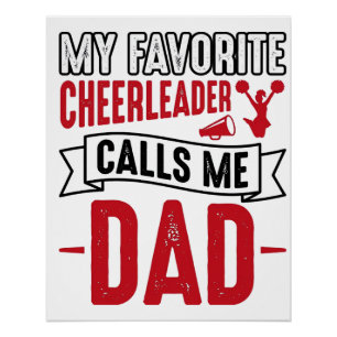 Cheerleader Dad Vintage Engraving Shirt Design_1 Poster