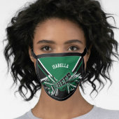 📣 Cheerleader - Dark Green Face Mask (Worn Her)