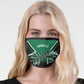 📣 Cheerleader - Dark Green Face Mask (Worn Her)