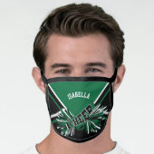 📣 Cheerleader - Dark Green Face Mask (Worn Him)