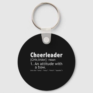 Cheerleader Definition Cheerleading Women Girls Ki Keychain