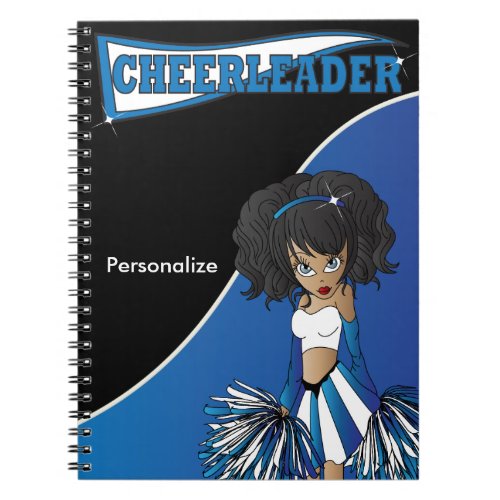 Cheerleader  DIY Name  Blue Notebook