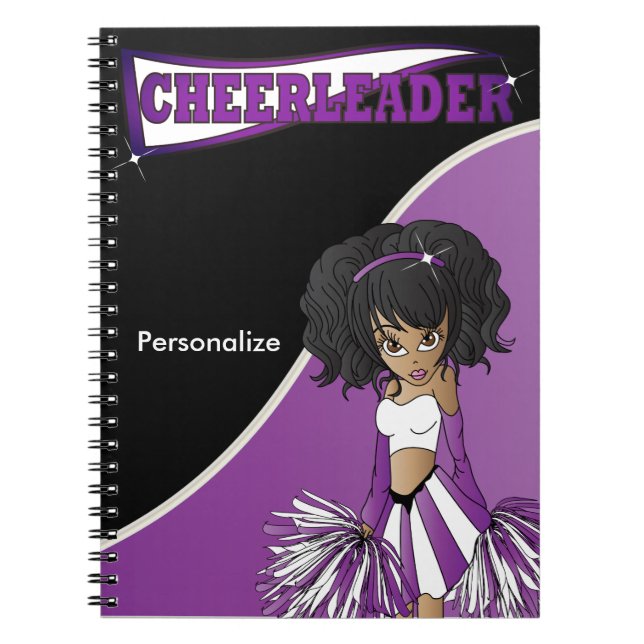 Cheerleader | DIY Name | Purple Notebook (Front)
