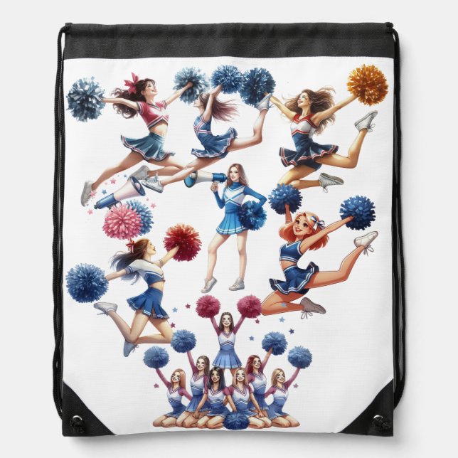 Cheerleader  drawstring bag (Front)