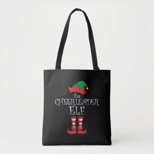 Cheerleader Elf Matching Family Christmas Pajama Tote Bag