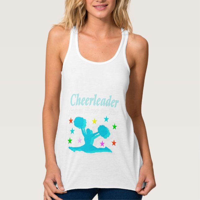 CHEERLEADER FROM BOW TO TOE PERSONALIZED TANK TOP (Front)