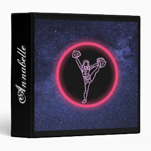 Cheerleader Galaxy 3 Ring Binder