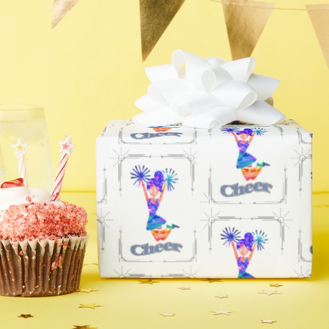 Cheerleader Gift Wrap (Birthday Party)