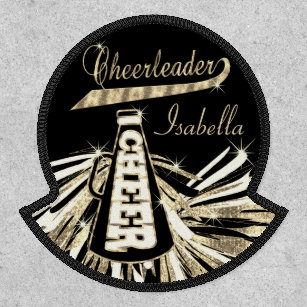 Cheerleader 📣 💖 Glam- Black and Gold Patch