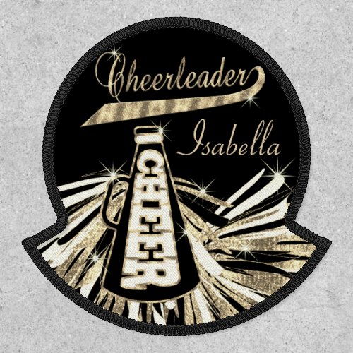 Cheerleader   Glam_ Black and Gold Patch