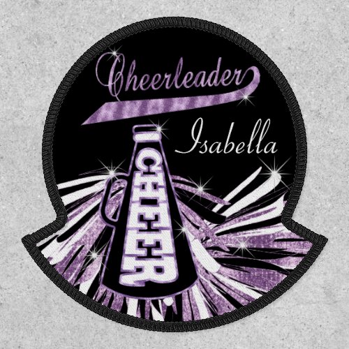 Cheerleader   Glam_ Black and Purple Patch