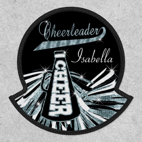 Cheerleader   Glam_ Black and Teal Patch