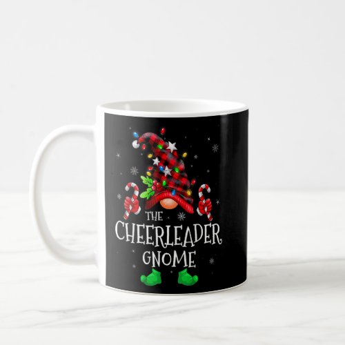 Cheerleader Gnome Buffalo Plaid Matching Family Ch Coffee Mug