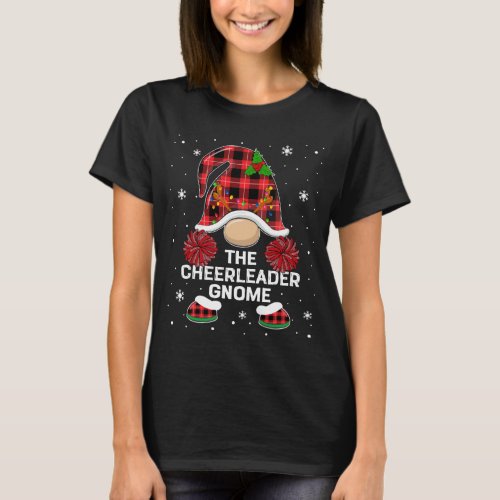 Cheerleader Gnome Christmas cheerleader pajama chr T_Shirt