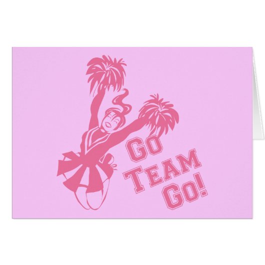 Cheerleader Go Team Cards (Front Horizontal)