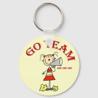 Cheerleader Go Team Tshirts and Gifts Keychain