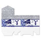 Cheerleader Goodie Bags. Personalized, Blue, White