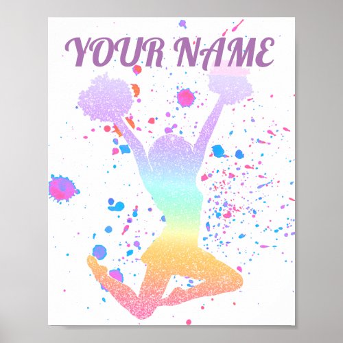 Cheerleader Gradient High School or College Event Poster