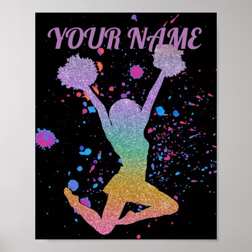 Cheerleader Gradient High School or College Event Poster