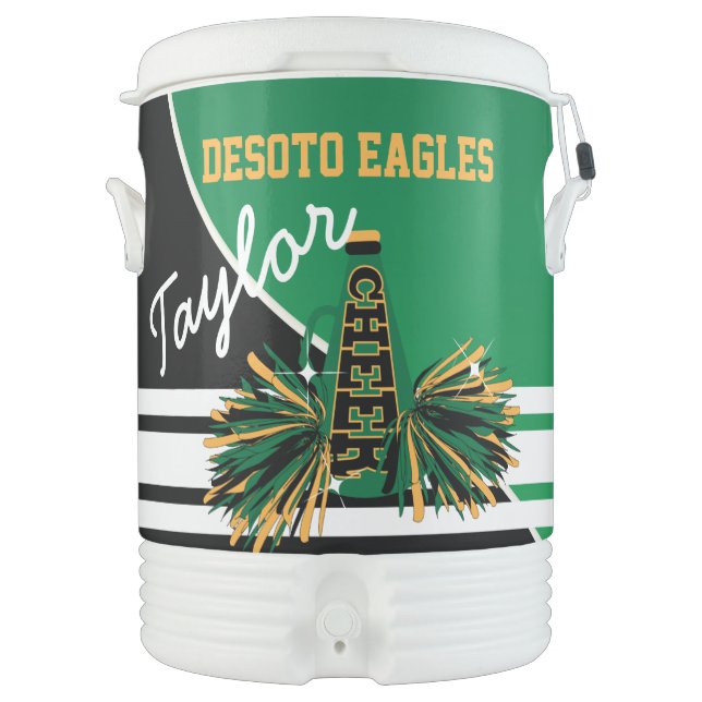 Cheerleader | Green | DIY Name & Text Cooler (Front)