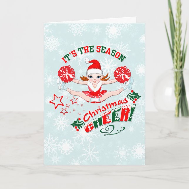 Cheerleader Holiday Card (Front)