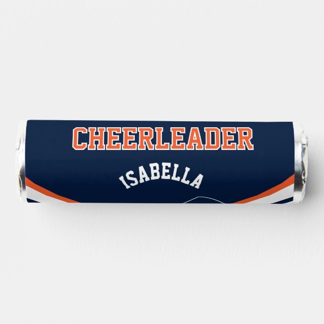 Cheerleader in Blue, Orange and White Breath Savers® Mints (Right)