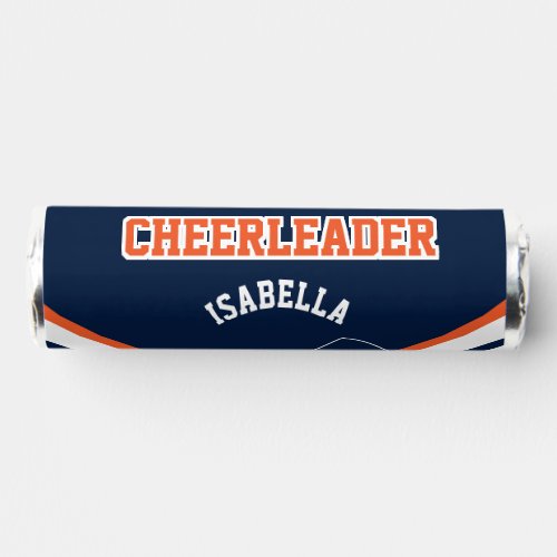 Cheerleader in Blue Orange and White Breath Savers Mints