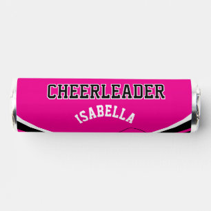 Cheerleader in Hot Pink, Black and White Breath Savers® Mints
