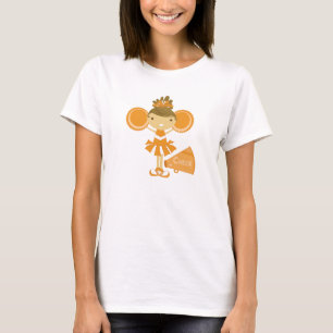 Cheerleader in Orange T-Shirt