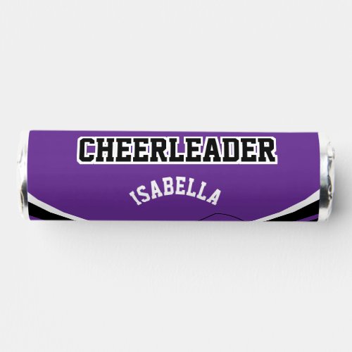 Cheerleader in Purple Black and White Breath Savers Mints